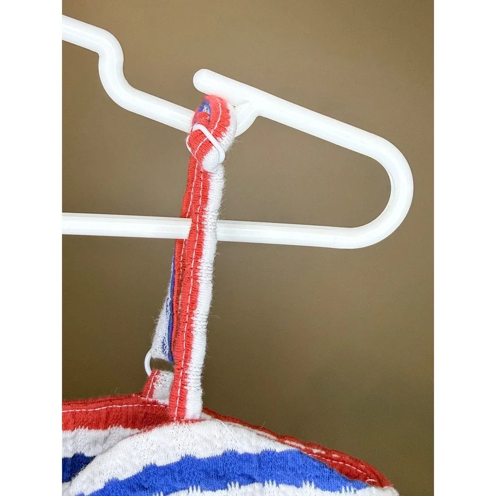 Old‎ Navy Red White Blue Striped Bow Camisole Tank Top Girls Size M 8